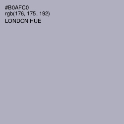 #B0AFC0 - London Hue Color Image